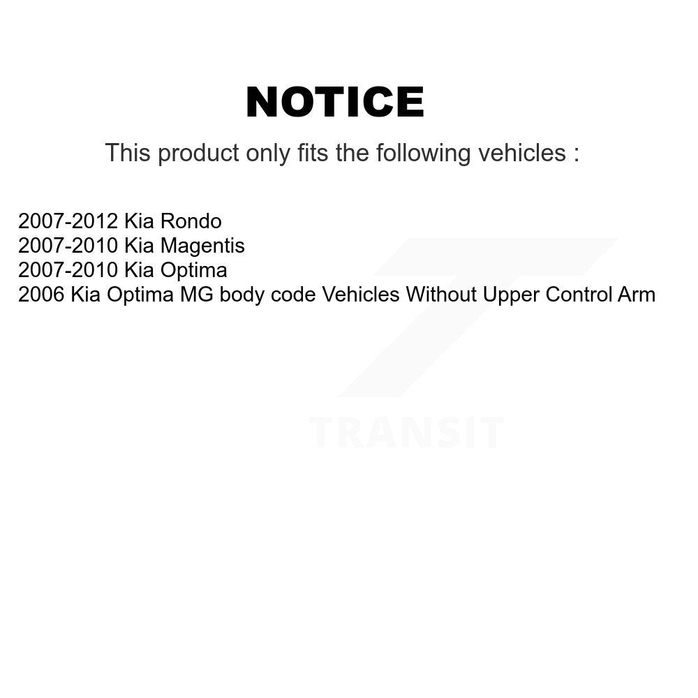 [Avant] Kit de Rotule de suspension pour Kia Optima Rondo Magentis K72-100887