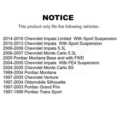 [Avant] Kit de Rotule de suspension pour Chevrolet Impala Pontiac Grand Prix Venture Limited Montana Monte Carlo Oldsmobile Silhouette Trans Sport K72-100934