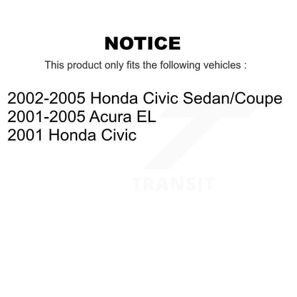 [Avant] Kit de Bras de suspension pour Honda Civic Acura EL K72-100986