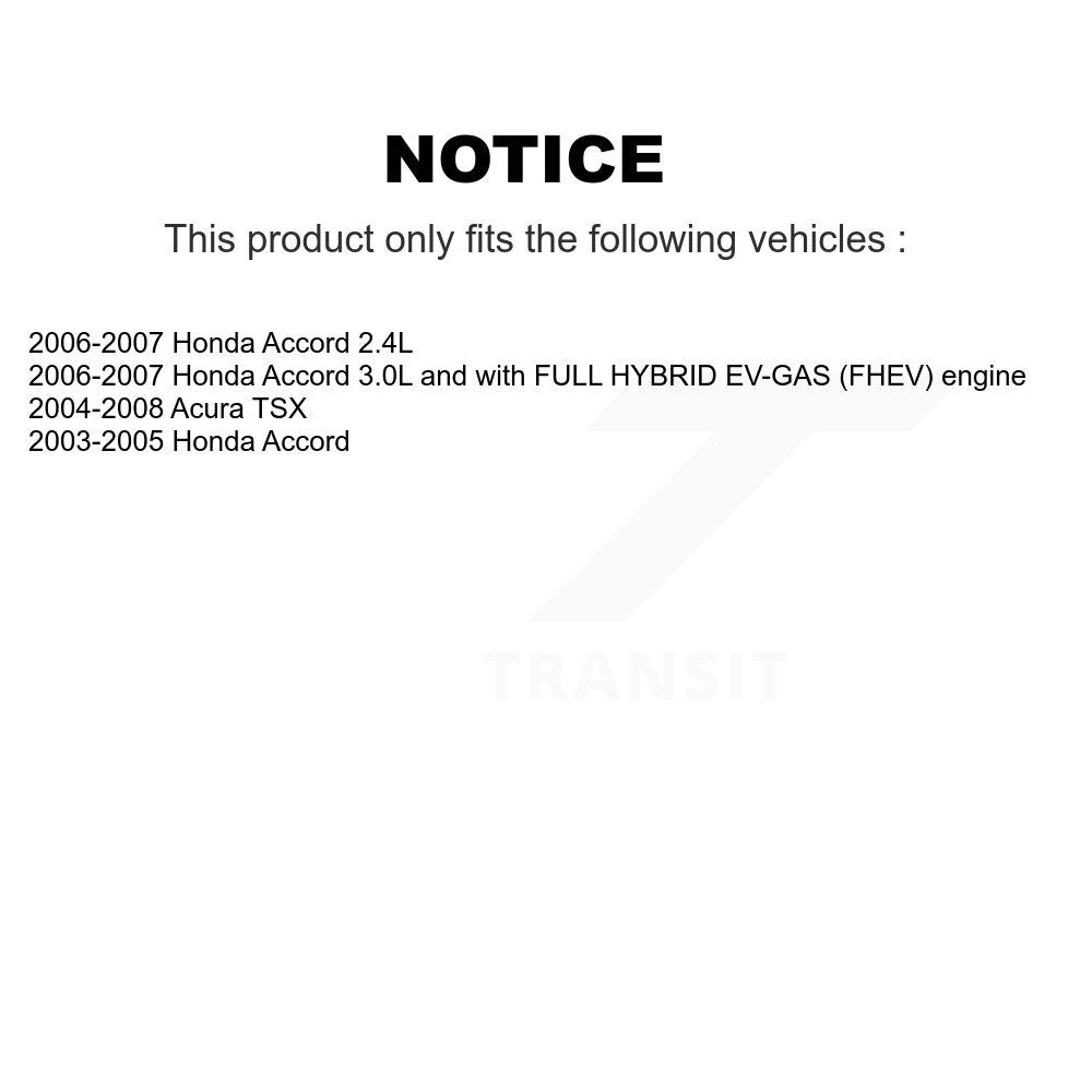 [Avant] Kit de Bras de suspension pour Honda Accord Acura TSX K72-100989