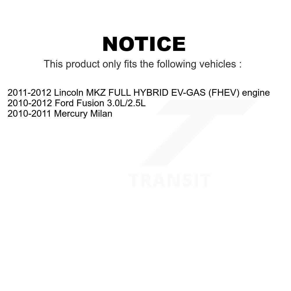[Avant] Kit d'ensemble de bras de suspension et joint à rotule pour Ford Fusion Lincoln MKZ Mercury Milan K72-100995