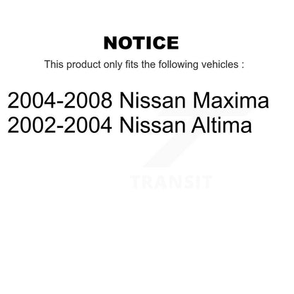 [Avant] Kit d'ensemble de bras de suspension et joint à rotule pour Nissan Maxima Altima K72-101031