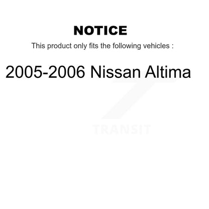 [Avant] Kit d'ensemble de bras de suspension et joint à rotule pour 2005-2006 Nissan Altima K72-101032