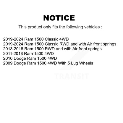 [Avant] Kit d'ensemble de bras de suspension et joint à rotule pour Ram 1500 Dodge Classic K72-101060