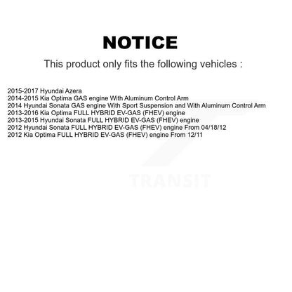 [Avant] Kit d'ensemble de bras de suspension et joint à rotule pour Hyundai Sonata Kia Optima Azera K72-101094