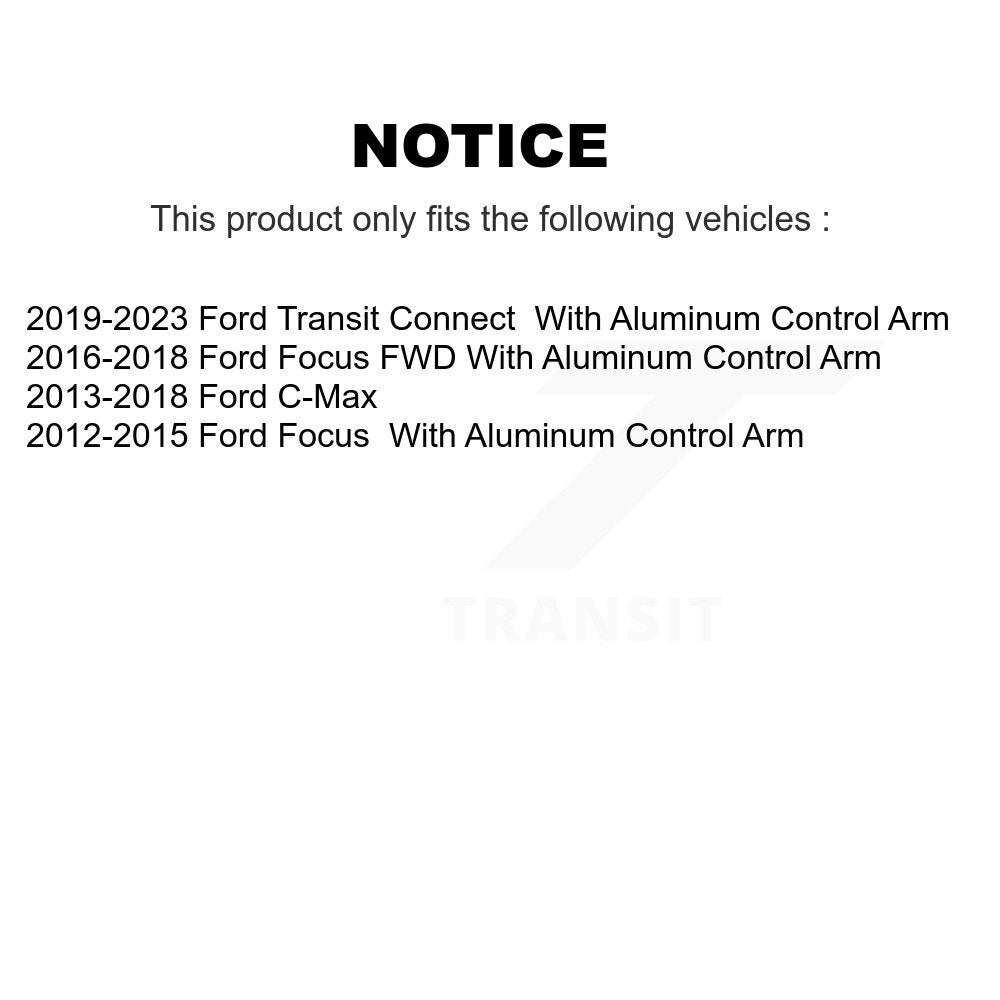 [Avant] Kit d'ensemble de bras de suspension et joint à rotule pour Ford Focus C-Max K72-101095