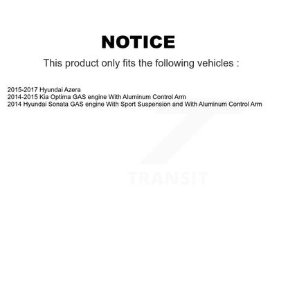 [Avant] Kit d'ensemble de bras de suspension et joint à rotule pour Kia Optima Hyundai Azera K72-101129