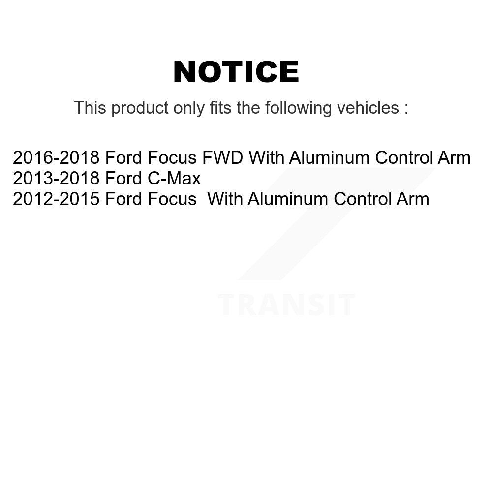 [Avant] Kit d'ensemble de bras de suspension et joint à rotule pour Ford Focus C-Max K72-101130