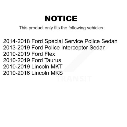 [Avant] Kit de biellette de barre stabilisatrice de suspension pour Ford Taurus Flex Lincoln MKS Police Interceptor Sedan MKT Special Service K72-101133