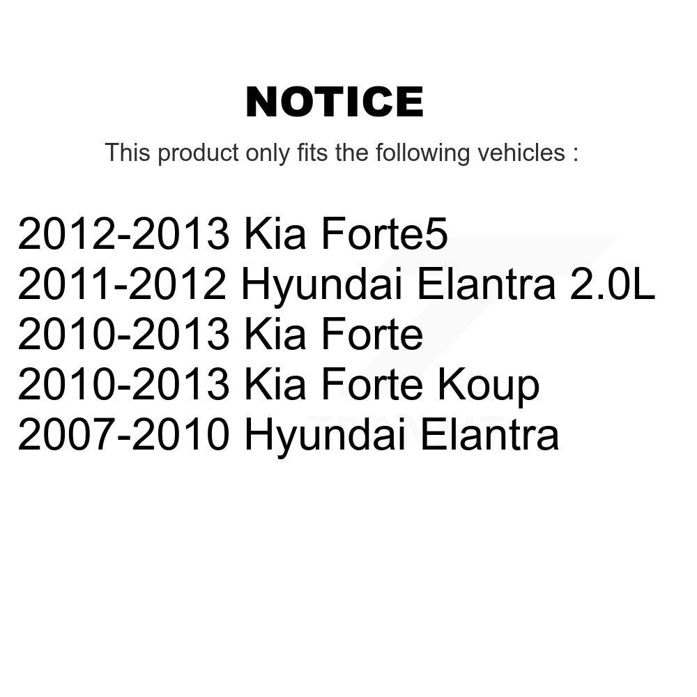 [Avant] Kit d'extrémité de biellette de direction pour Hyundai Elantra Kia Forte Koup Forte5 K72-101234