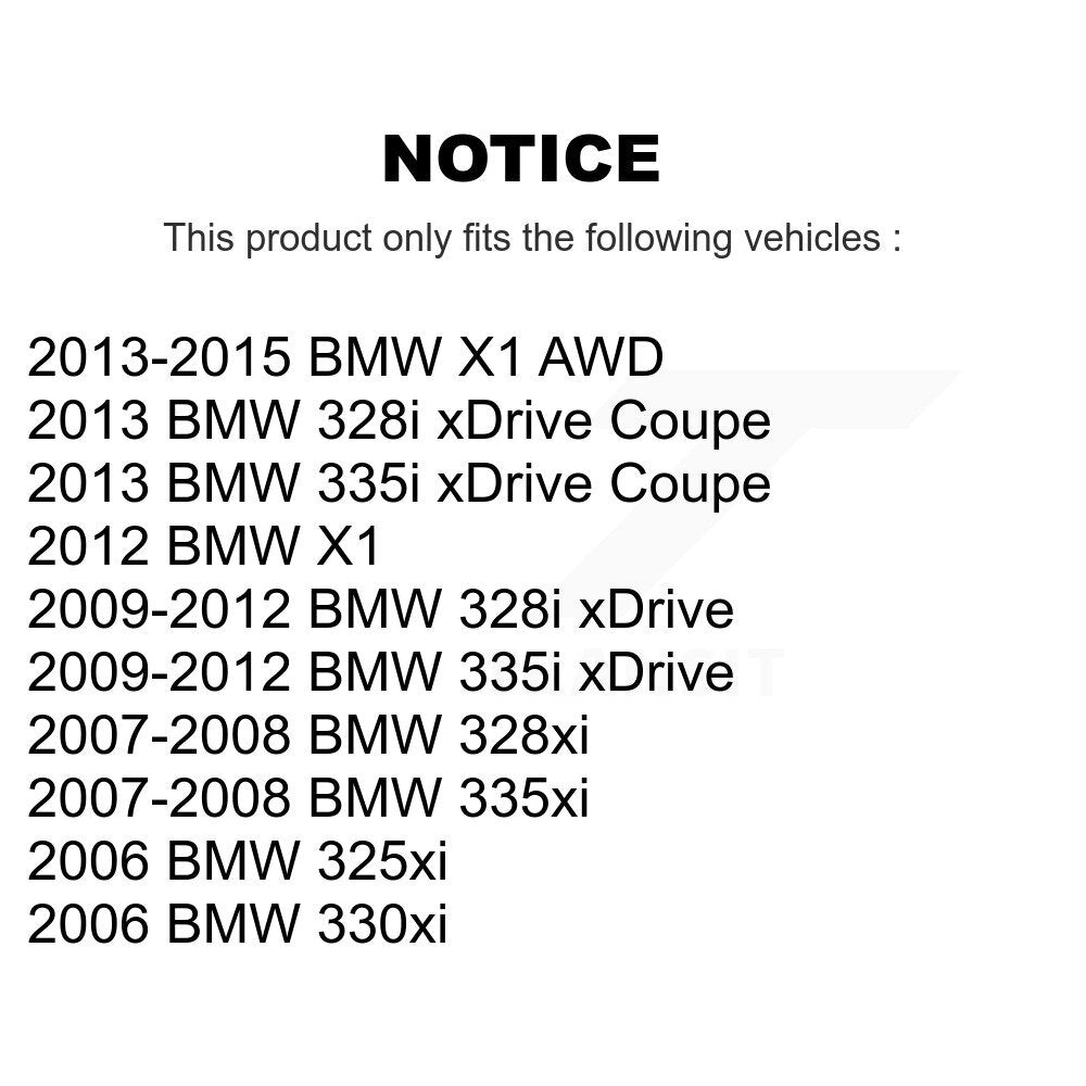 [Avant] Kit d'extrémité de biellette de direction pour BMW 328i xDrive X1 328xi 335i 325xi 335xi 330xi K72-101253