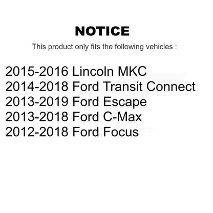 [Avant] Kit d'extrémité de biellette de direction pour Ford Escape Focus Transit Connect C-Max Lincoln MKC K72-101257