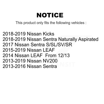 [Avant] Kit d'extrémité de biellette de direction pour Nissan Sentra NV200 Leaf Kicks LEAF K72-101259