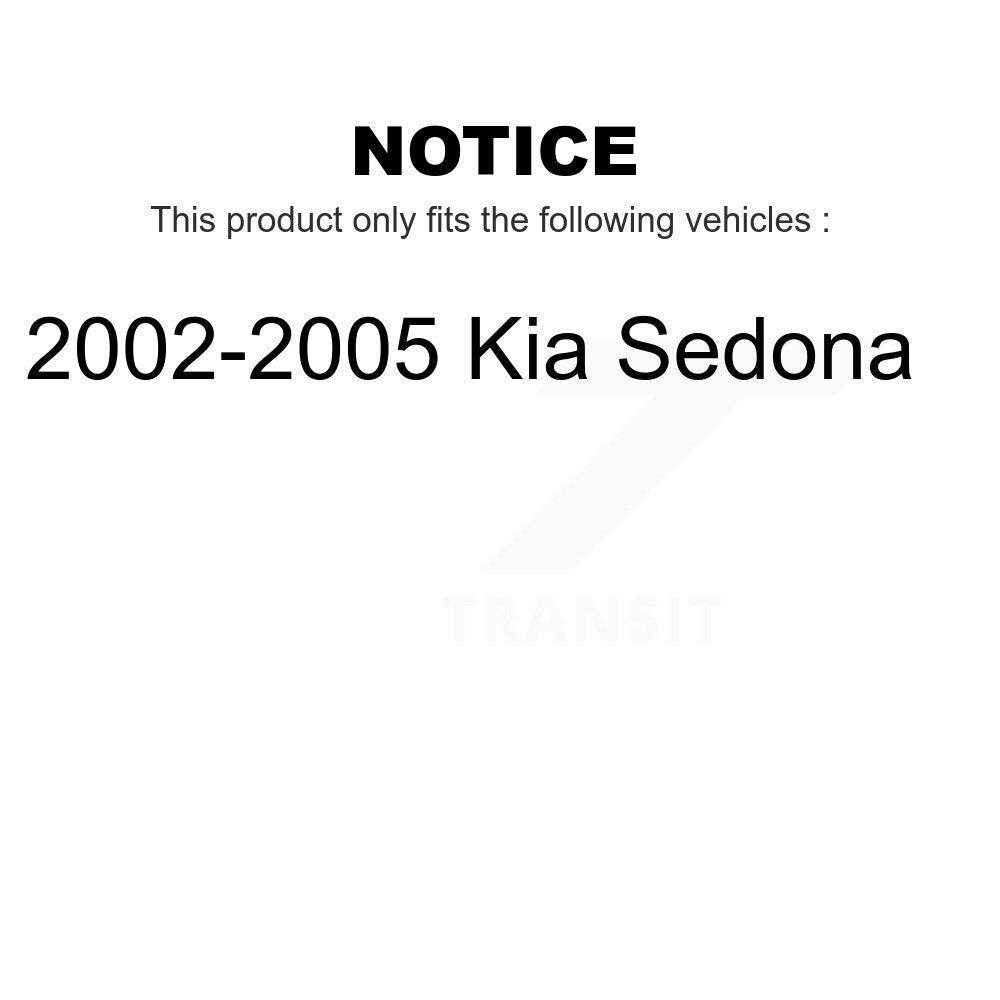 [Arrière] Kit de biellette de barre stabilisatrice de suspension pour 2002-2005 Kia Sedona K72-101310