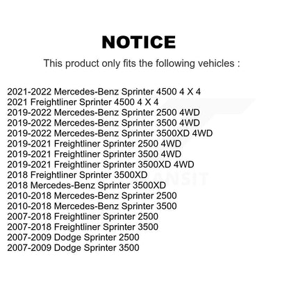 [Avant Extérieur] Extrémité de biellette de direction pour Mercedes-Benz Sprinter 2500 3500 Dodge 3500XD 4500 K72-101331