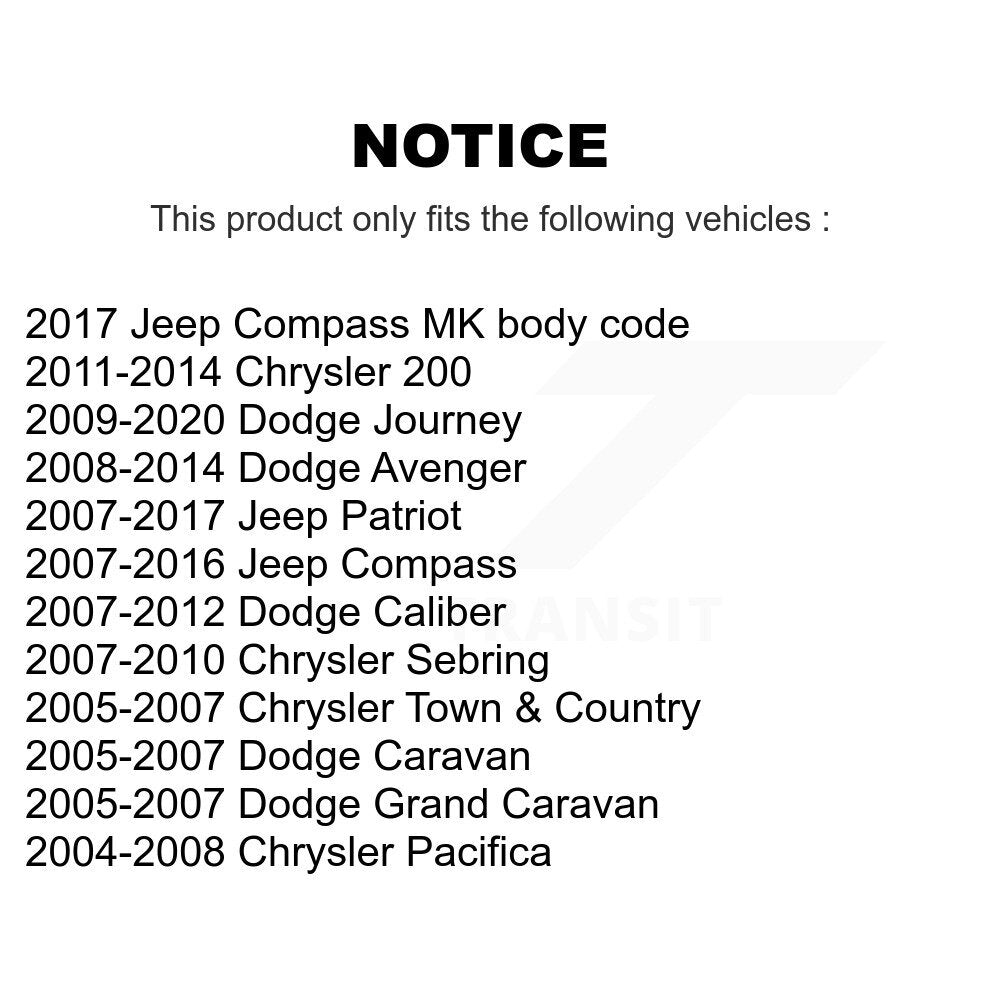 [Avant Extérieur] Extrémité de biellette de direction pour Dodge Journey Jeep Patriot Chrysler Compass 200 Caliber K72-101348