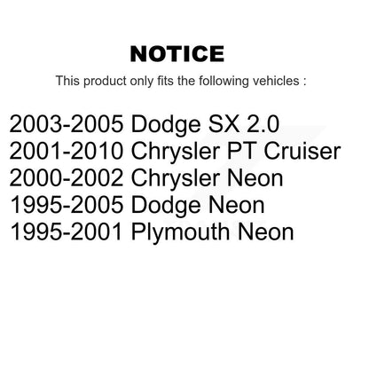 [Avant Extérieur] Extrémité de biellette de direction pour Chrysler PT Cruiser Neon Dodge Plymouth SX 2.0 K72-101350