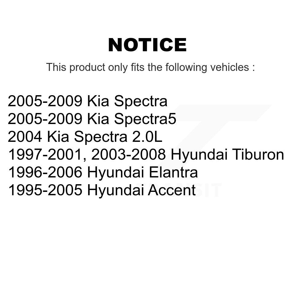 [Avant Extérieur] Extrémité de biellette de direction pour Hyundai Elantra Kia Spectra Accent Tiburon Spectra5 K72-101361