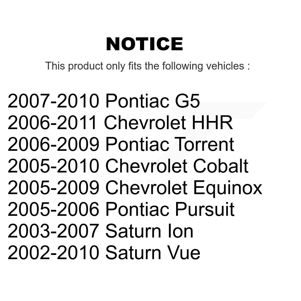 [Avant Extérieur] Extrémité de biellette de direction pour Chevrolet Cobalt Pontiac Saturn G5 Equinox Torrent Ion K72-101365