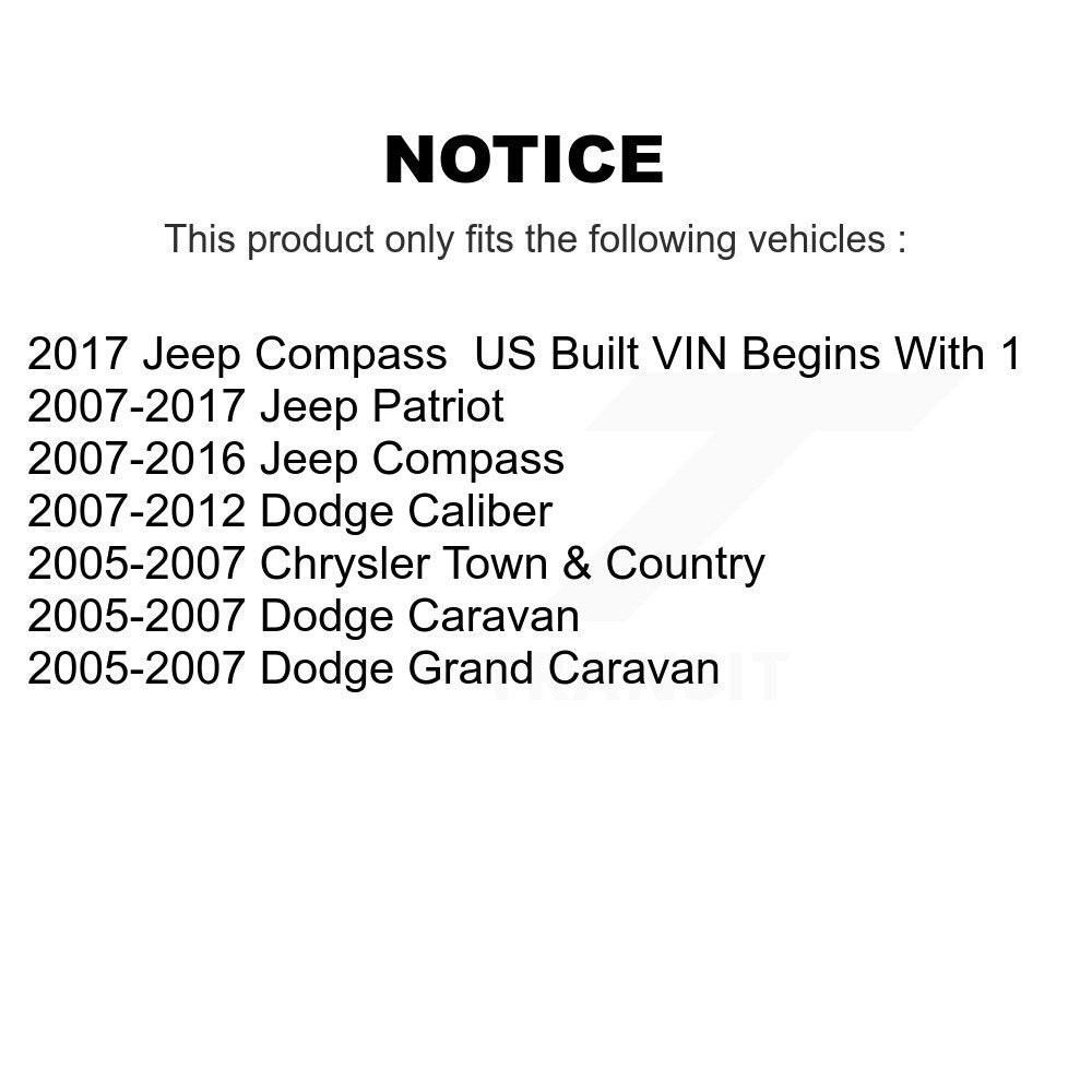 [Avant Intérieur] Extrémité de biellette de direction pour Jeep Dodge Patriot Compass Caliber Grand Caravan Town & K72-101378