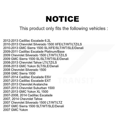 [Avant Intérieur] Extrémité de biellette de direction pour Chevrolet GMC Sierra 1500 Silverado Avalanche Cadillac K72-101386