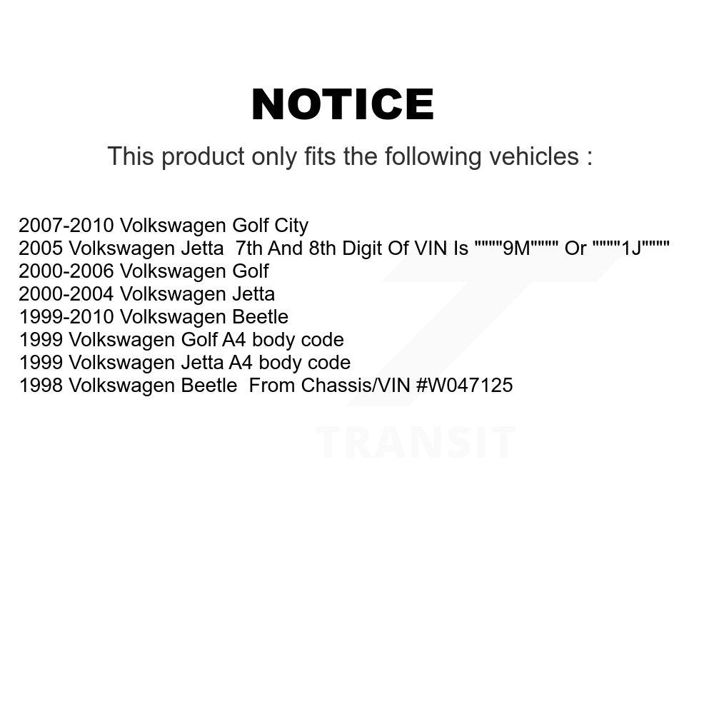[Avant Intérieur] Extrémité de biellette de direction pour Volkswagen Jetta Golf Beetle City K72-101388
