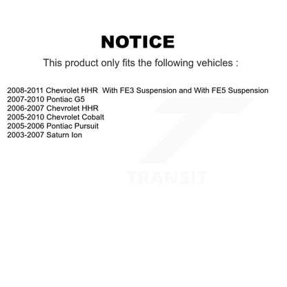 [Avant Intérieur] Extrémité de biellette de direction pour Chevrolet Cobalt Pontiac G5 Saturn Ion HHR Pursuit K72-101396