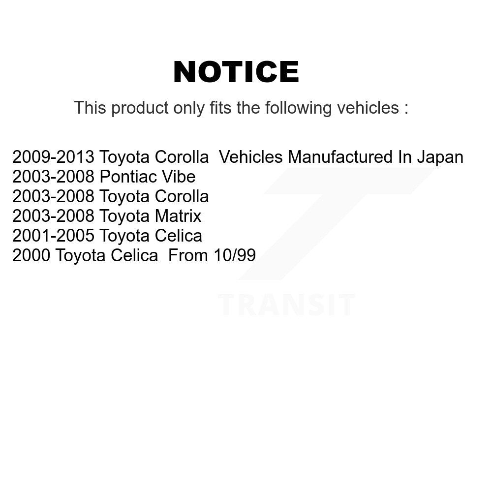 [Avant Inférieur] Bras de suspension pour Toyota Corolla Matrix Pontiac Vibe Celica K72-101434
