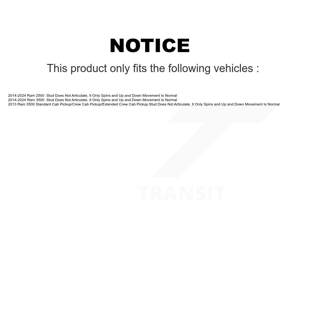 [Avant] Rotule de suspension pour Ram 2500 3500 K72-101475