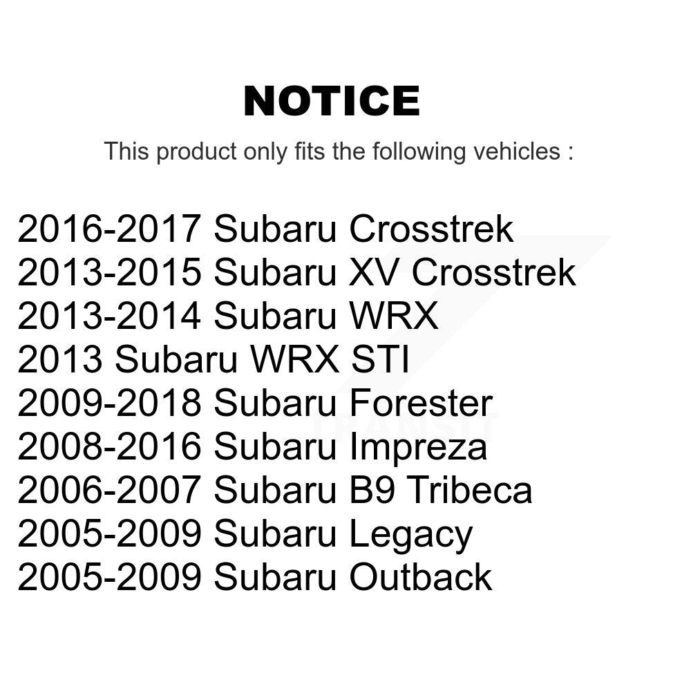 [Avant Inférieur Arrière] Bague de bras de suspension pour Subaru Impreza K72-101507