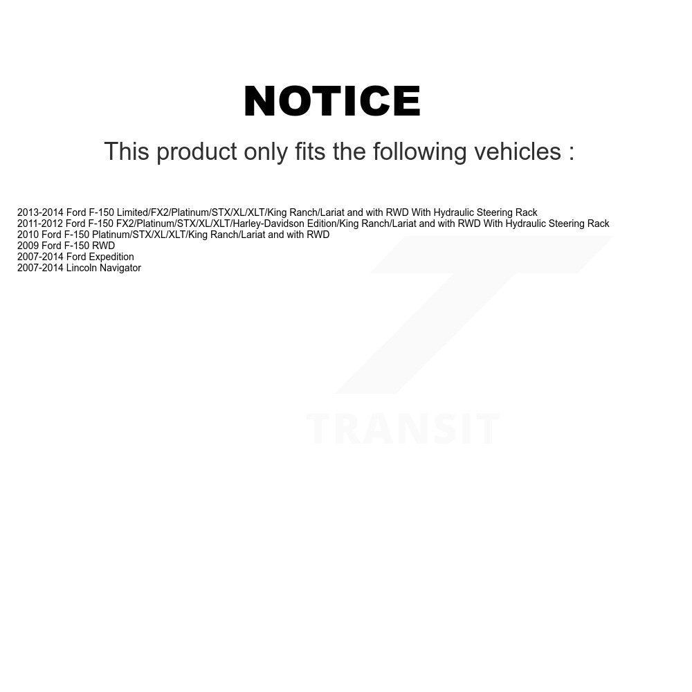 [Avant] Ensemble de bras de suspension et joint à rotule pour Ford F-150 Lincoln K72-101531