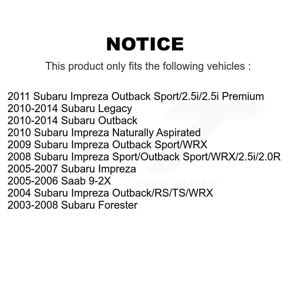 [Avant Intérieur] Extrémité de biellette de direction pour Subaru Impreza Outback Legacy Forester Saab 9-2X K72-101549