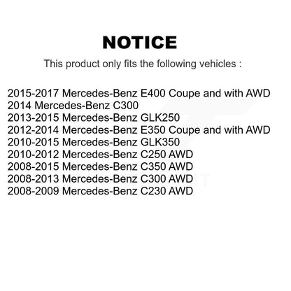 [Avant] Kit de biellette de barre stabilisatrice de suspension pour Mercedes-Benz C300 GLK350 GLK250 C350 C250 E350 E400 C230 K72-101552