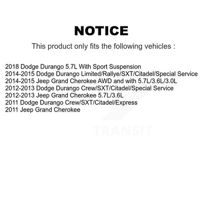 [Avant] Kit de biellette de barre stabilisatrice de suspension pour Jeep Grand Cherokee Dodge Durango K72-101555