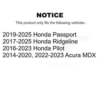 [Avant] Kit de biellette de barre stabilisatrice de suspension pour Honda Pilot Acura MDX Ridgeline Passport K72-101561