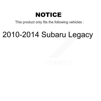[Avant] Kit de biellette de barre stabilisatrice de suspension pour 2010-2014 Subaru Legacy K72-101568