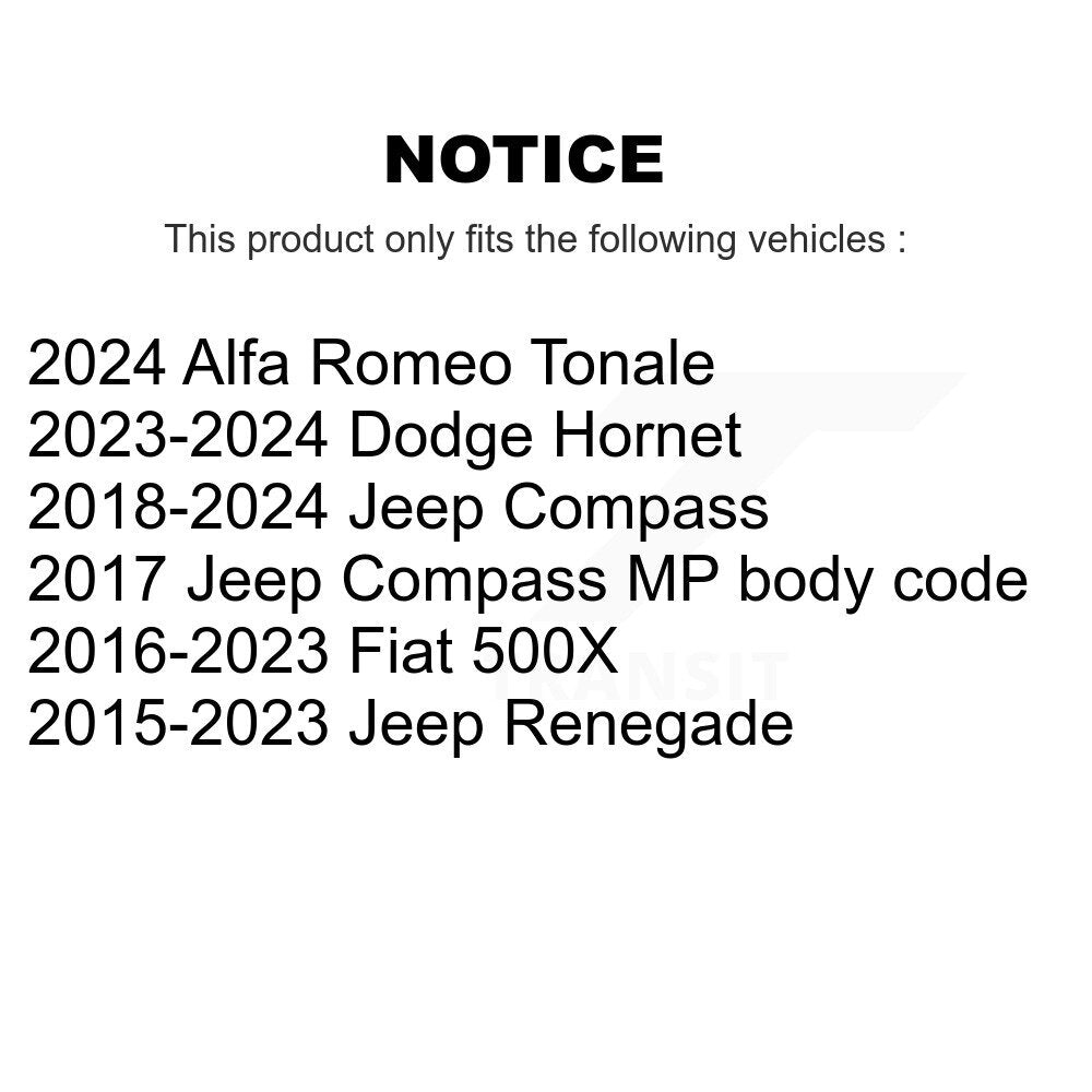 [Avant] Kit de biellette de barre stabilisatrice de suspension pour Jeep Compass Renegade Dodge Hornet Fiat 500X Alfa Romeo Tonale K72-101572