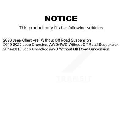 [Avant] Kit de biellette de barre stabilisatrice de suspension pour Jeep Cherokee Without Off Road K72-101581
