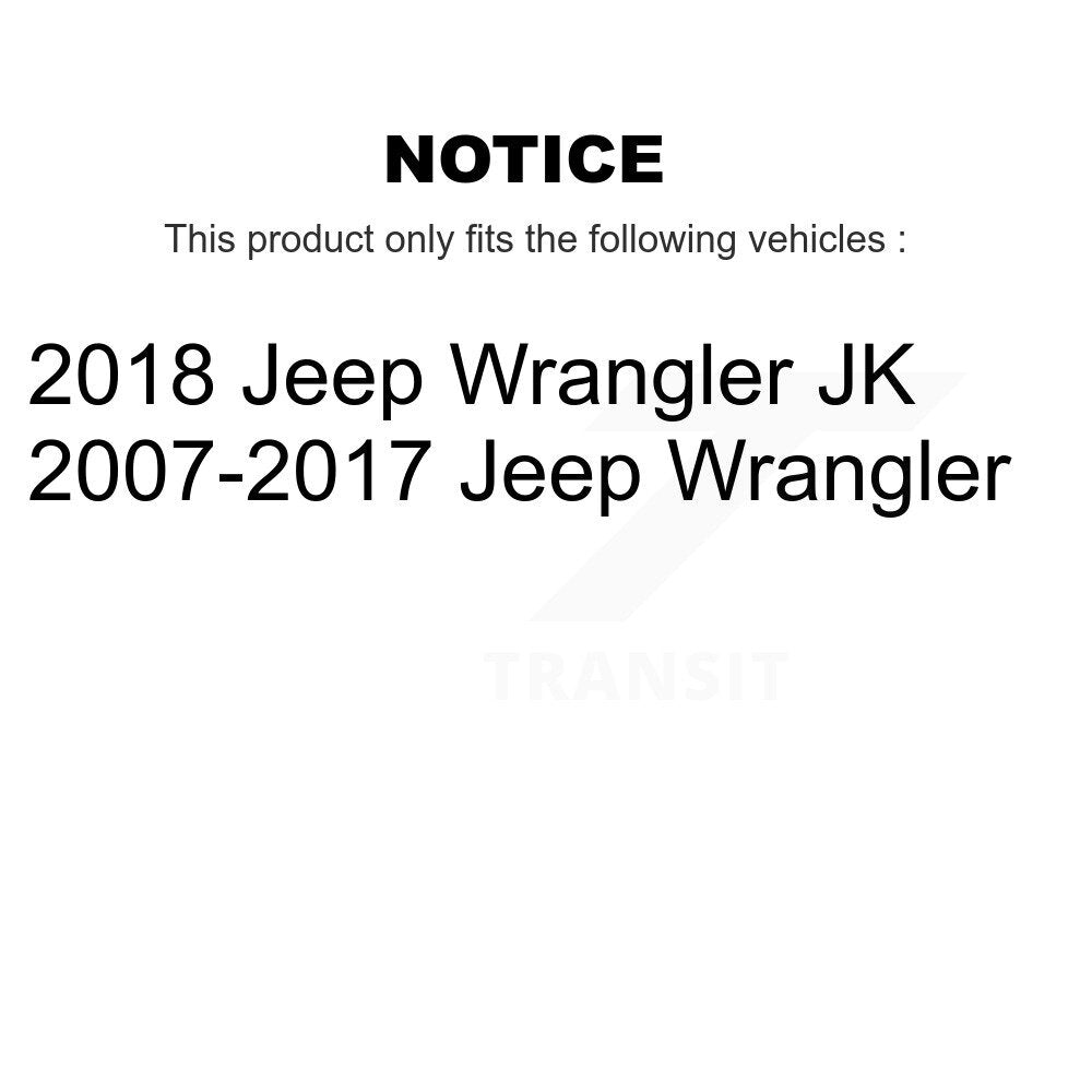 [Avant et Arrière] Kit de biellette de barre stabilisatrice de suspension pour Jeep Wrangler JK K72-101590