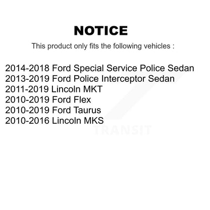 [Avant et Arrière] Kit de biellette de barre stabilisatrice de suspension pour Ford Flex Taurus Police Interceptor Sedan Lincoln MKS MKT Special K72-101593