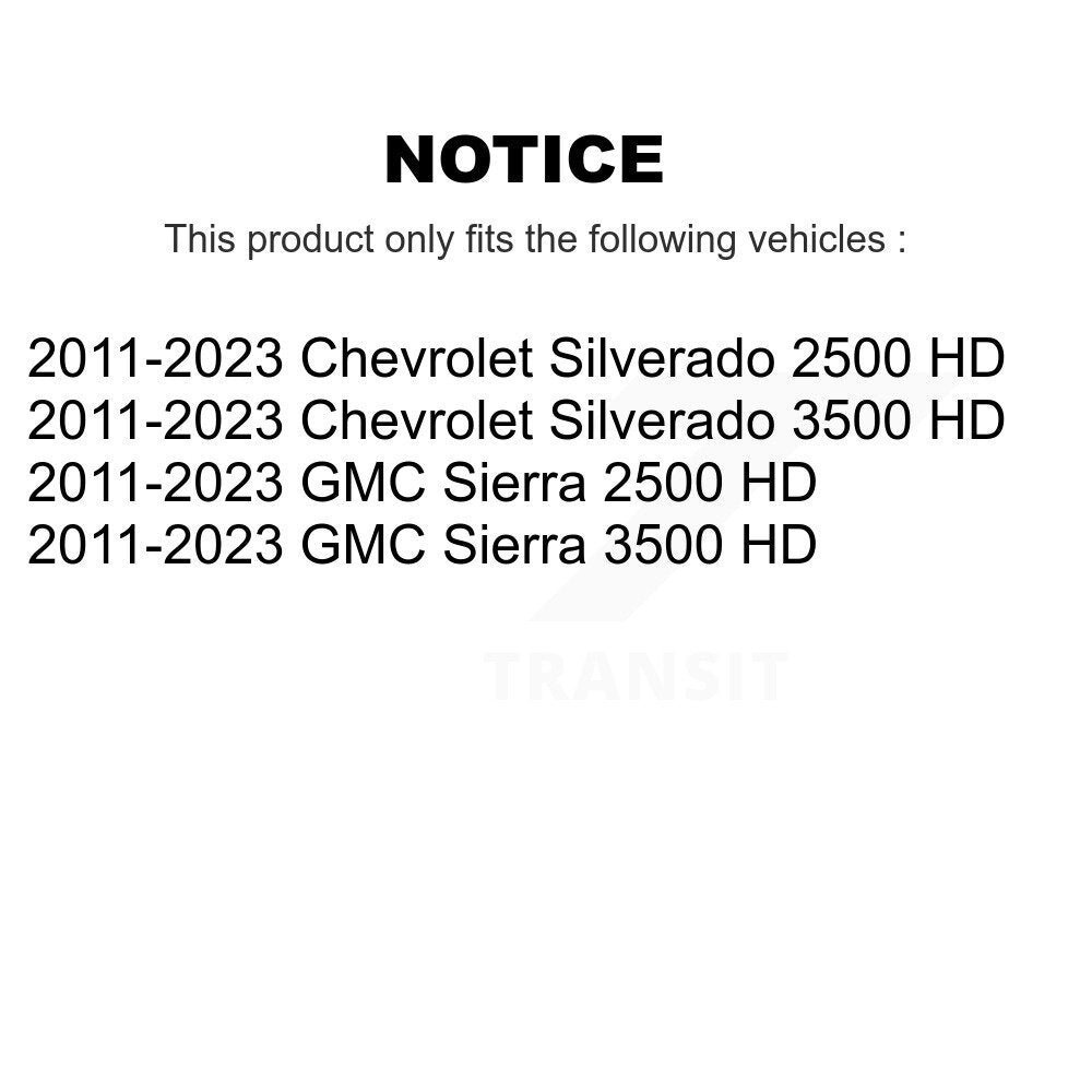 [Avant Extérieur] Extrémité de biellette de direction pour 2011-2023 GMC Chevrolet Sierra 2500 HD Silverado 3500 K72-101609
