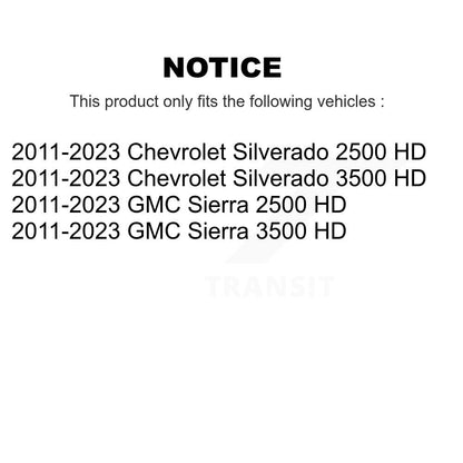 [Avant Extérieur] Extrémité de biellette de direction pour 2011-2023 GMC Chevrolet Sierra 2500 HD Silverado 3500 K72-101609