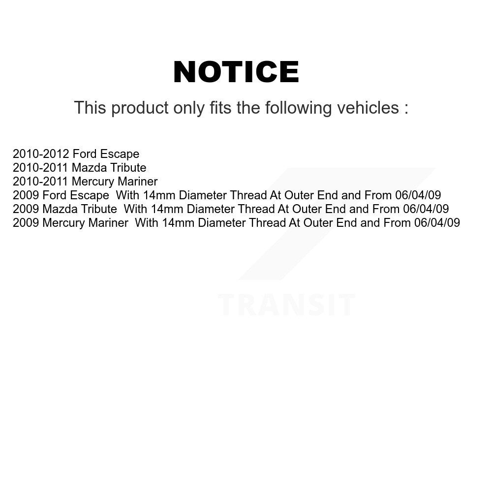 [Avant] Extrémité de biellette de direction pour Ford Escape Mazda Tribute Mercury Mariner K72-101616