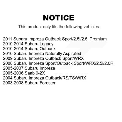 [Avant] Extrémité de biellette de direction pour Subaru Impreza Outback Legacy Forester Saab 9-2X K72-101618