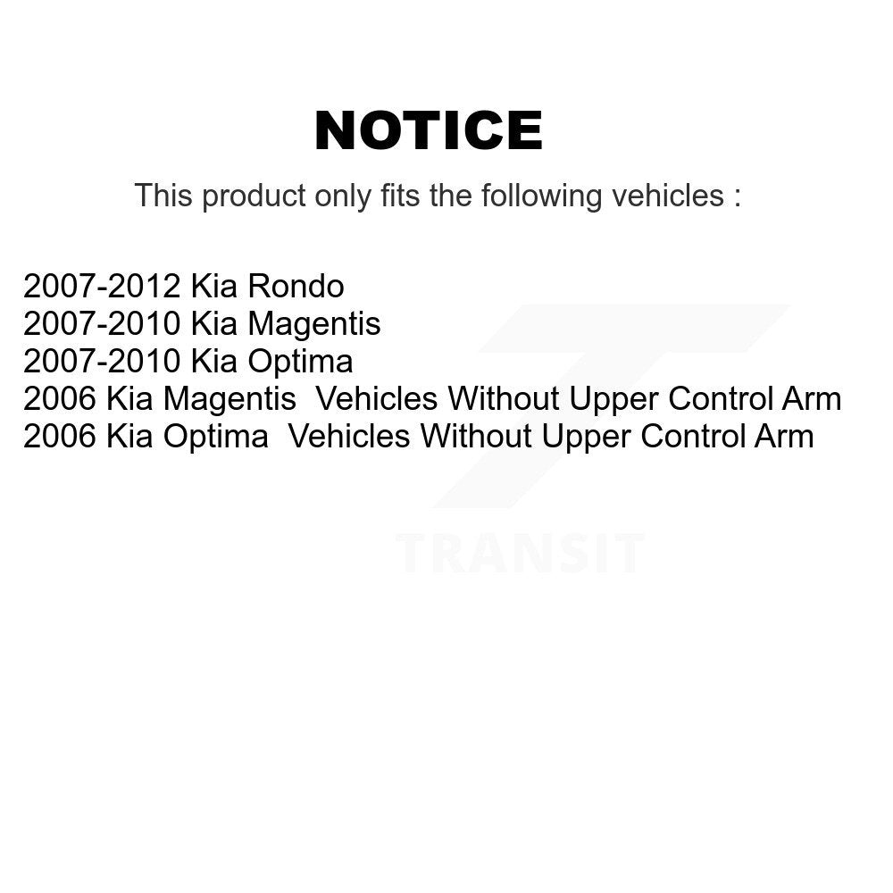 [Avant] Kit de Roulement de roue pour Kia Optima Rondo Magentis K77-100048
