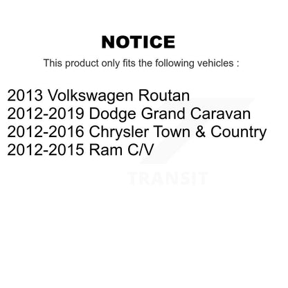 [Avant] Kit d'ensemble roulement de roue et moyeu pour Dodge Grand Caravan Chrysler Town & Country Ram C/V Volkswagen Routan K77-100187