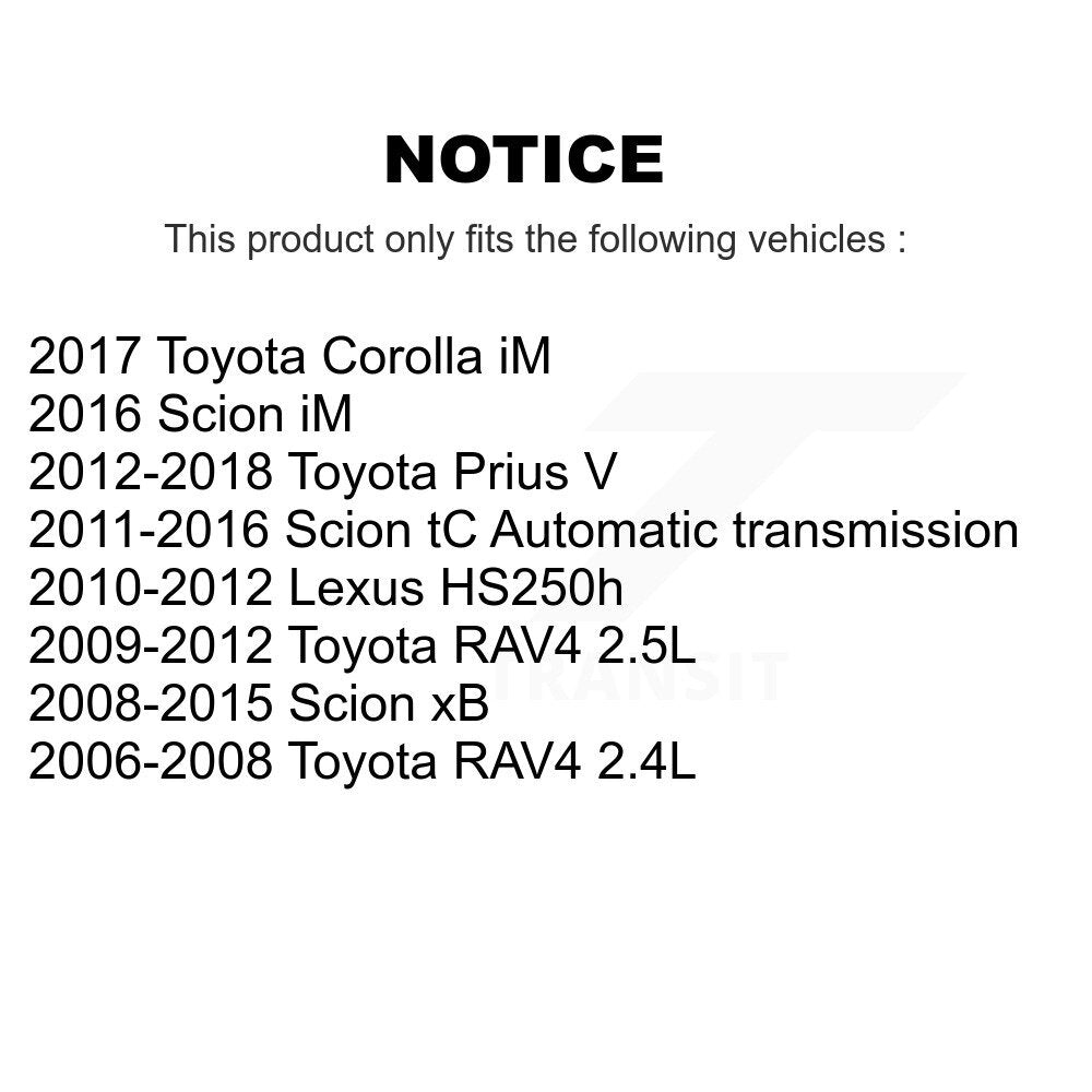 [Avant] Kit d'ensemble roulement de roue et moyeu pour Toyota RAV4 Scion xB Prius V tC Corolla iM Lexus HS250h K77-100279