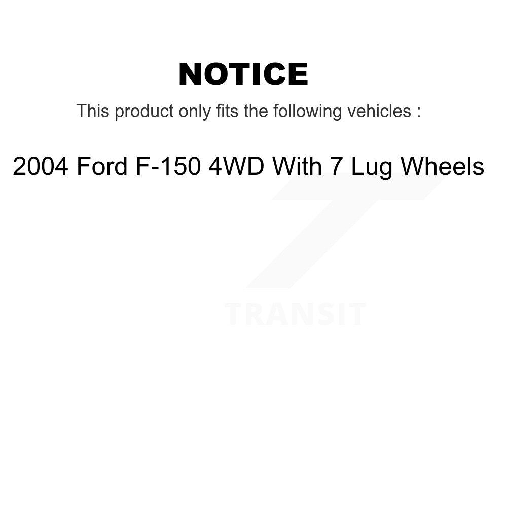 [Avant] Kit d'ensemble roulement de roue et moyeu pour 2004 Ford F-150 4WD avec 7 Lug Wheels K77-100348