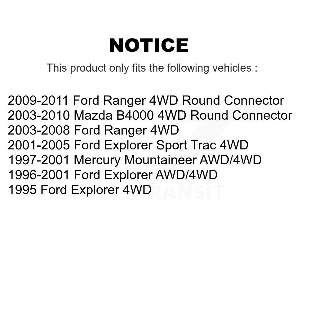 [Avant] Kit d'ensemble roulement de roue et moyeu pour Ford Ranger Explorer Sport Trac Mercury Mountaineer Mazda B4000 K77-100350