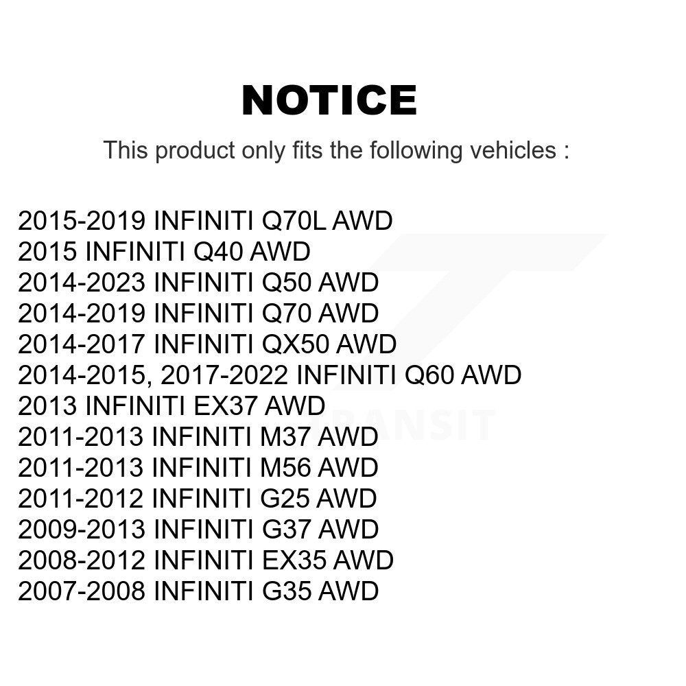 [Avant] Ensemble roulement de roue et moyeu pour INFINITI Q50 G37 QX50 EX35 G35 Q60 EX37 M37 G25 K77-100415